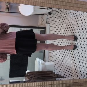 Express Sz 4 Black Skater Skirt